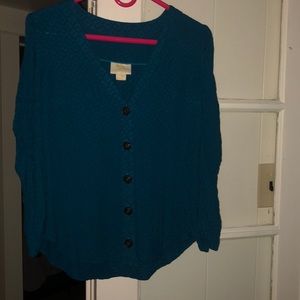 Anthropologie Maeve blue blouse, size 10